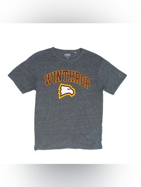 League Winthrop University Tee Gray Eagle T-shirt Sz L